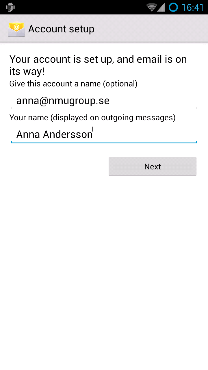 E-post för android
