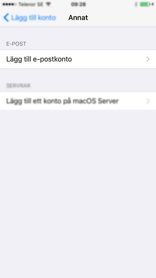 e-post för iPhone och iPad