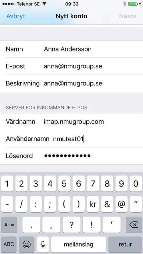 e-post för iPhone och iPad