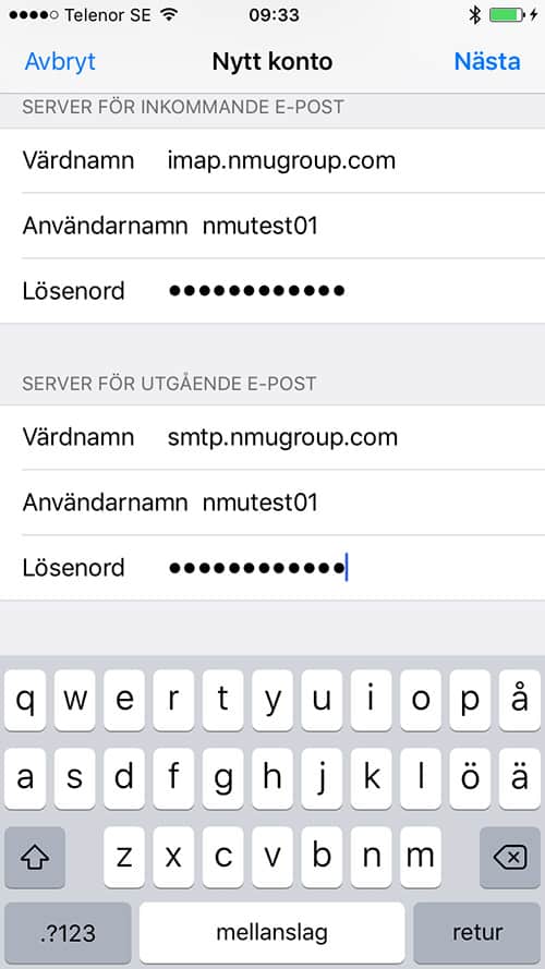 e-post för iPhone och iPad