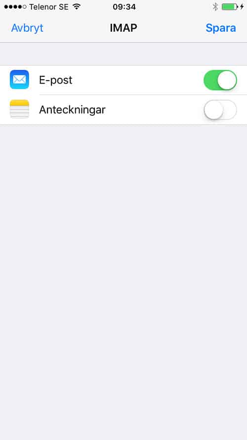 e-post för iPhone och iPad