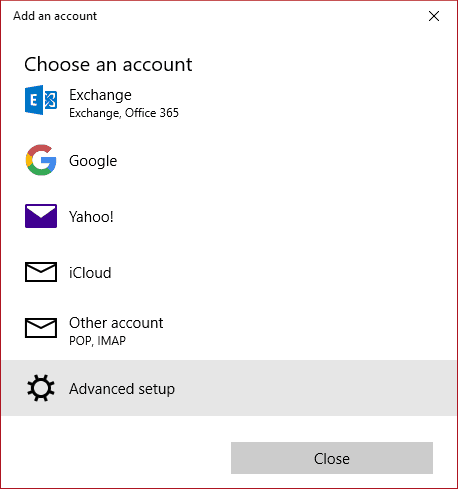 Windows 10 mail